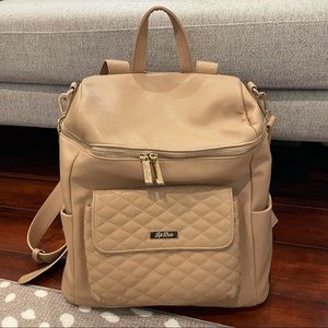 Luli Bebé Monaco diaper bag in Latte Brown